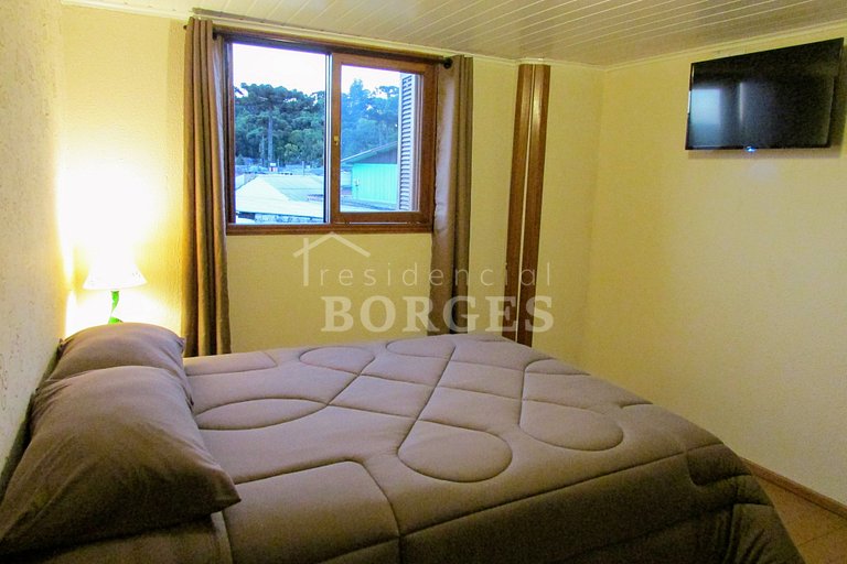 Apartamento com internet, ar condicionado e cozinha equipada