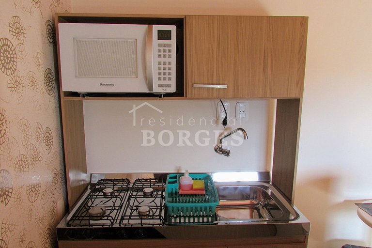 Apartamento casal luxo romântico com varanda perto do centro