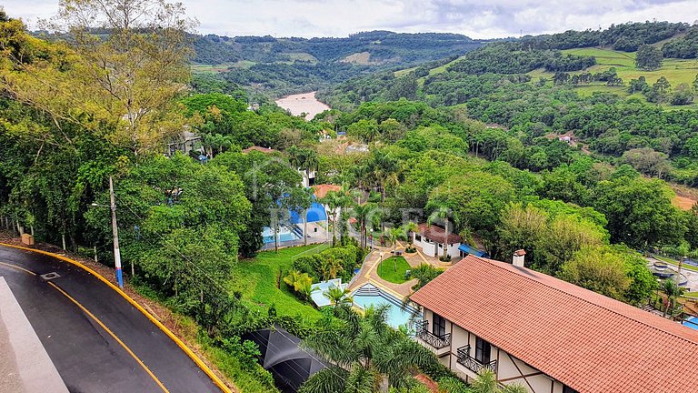 Apartamento para alugar nas piscinas termais de Piratuba