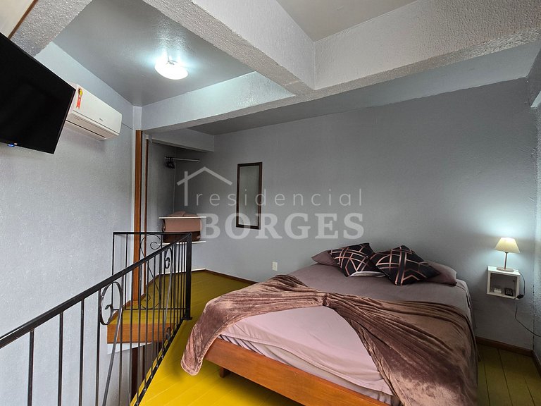 Apartamento casal no Residencial Borges, perto da Catedral