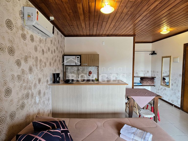 Apartamento casal luxo romântico com varanda perto do centro