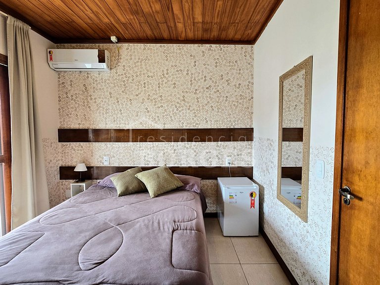 Apartamento casal conforto minimalista | Residencial Borges