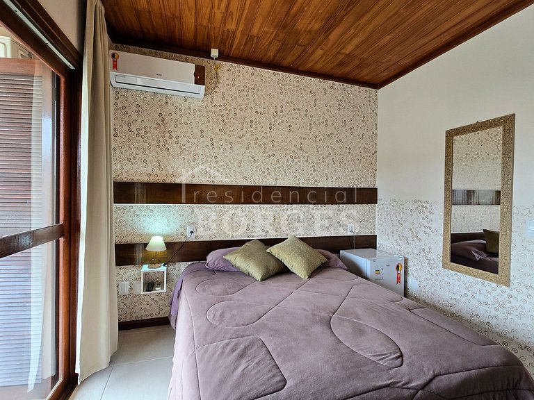 Apartamento casal conforto minimalista | Residencial Borges