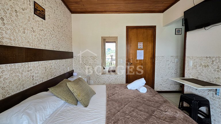 Apartamento casal conforto minimalista | Residencial Borges