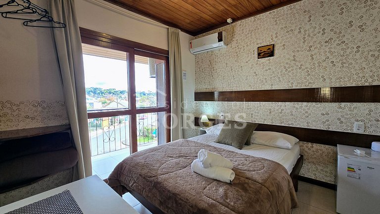 Apartamento casal conforto minimalista | Residencial Borges